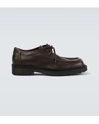 Bottega Veneta - Ben Intrecciato Leather Lace-Up Shoes - Lyst