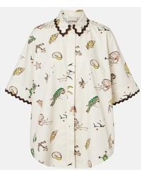 ALÉMAIS - Printed Oversized Cotton Shirt - Lyst