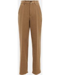 The Row - Gustavo High-rise Wool-blend Pants - Lyst