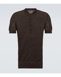 Tom Ford - Polohemd Aus Seide Und Baumwolle - Lyst