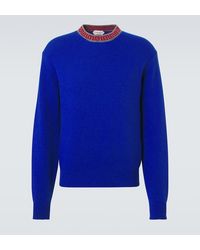 Versace - Pullover Greca Border Aus Wolle Und Kaschmir - Lyst