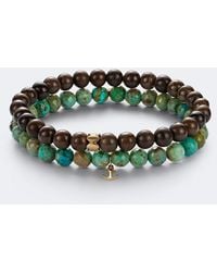 Sydney Evan - Set Of 2 14Kt Beaded Bracelets With And Jaspers - Lyst