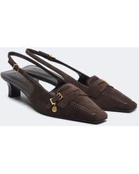Tod's - Suede Slingback Pumps - Lyst