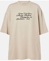 Acne Studios - Camiseta En Jersey De Algodon Con Logo - Lyst