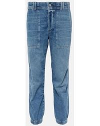 Citizens of Humanity - Agni Mid-Rise Twill Tapered Pants - Lyst