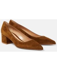 Gianvito Rossi - Piper 45 Suede Pumps - Lyst