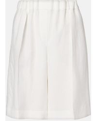 Brunello Cucinelli - Twill Shorts - Lyst