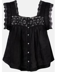 Citizens of Humanity - Mia Lace-Trimmed Top - Lyst