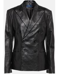 Polo Ralph Lauren - Double-breasted Leather Jacket - Lyst
