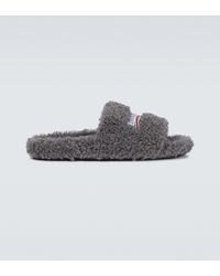 balenciaga grey slides
