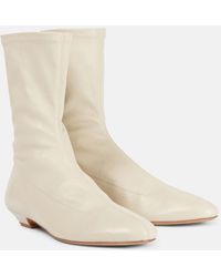 KHAITE - Ankle Boots Apollo Aus Leder - Lyst
