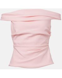 The Sei - Off-Shoulder-Top Aus Crepe - Lyst