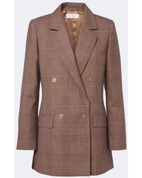 Max Mara - Double-Breasted Virgin Wool Blazer - Lyst
