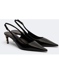 Gucci - Eva Leather Slingback Pumps - Lyst