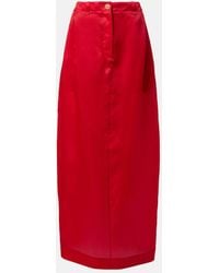 KHAITE - Lucian Silk Organza Maxi Skirt - Lyst