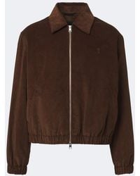 Ami Paris - Ami De Coeur Cotton Corduroy Blouson Jacket - Lyst