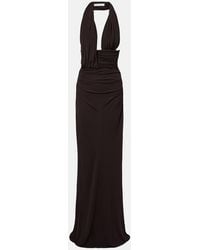 Christopher Esber - Cutout Halterneck Jersey Maxi Dress - Lyst
