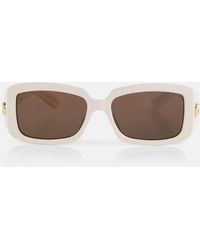Gucci - Double G Rectangular Sunglasses - Lyst