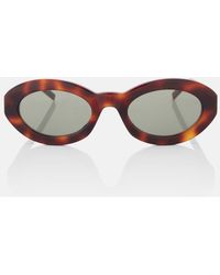 Saint Laurent - Sl M136 Oval Sunglasses - Lyst