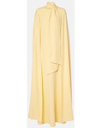 Oscar de la Renta - Robe Longue En Soie Melangee - Lyst