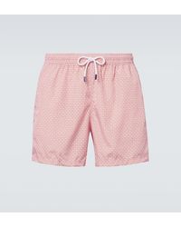 Fedeli - Madeira Printed Swim Trunks - Lyst