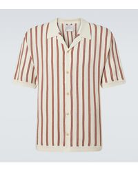 King & Tuckfield - Striped Wool Shirt - Lyst