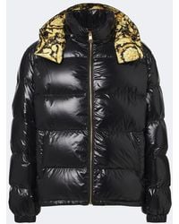Versace - Barocco Hooded Down Jacket - Lyst