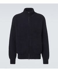 Umit Benan - Suvretta Wool-Blend Zip-Up Cardigan - Lyst