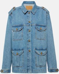 Blazé Milano - Sahariana Oversized Denim Jacket - Lyst