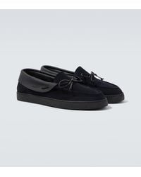 Giorgio Armani - Suede Loafers - Lyst