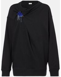 Dries Van Noten - Verzierter Pullover Aus Baumwolle - Lyst