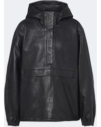 Rohe - Hooded Oversized Leather Jacket - Lyst