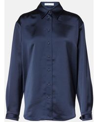 Proenza Schouler - Label Raven Satin Shirt - Lyst