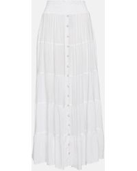 Melissa Odabash - Dee Tiered High-rise Maxi Skirt - Lyst