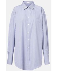 The Row - Camisa Ment Bengal De Popelin De Algodon - Lyst