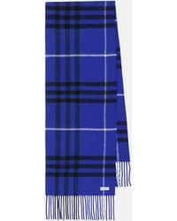Burberry - Check Wool And Cashmere Scarf - Lyst