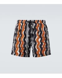 ZEGNA - Printed Swim Trunks - Lyst