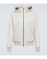 Herno - Silk And Cashmere Hooded Jacket - Lyst