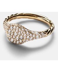 David Yurman - Anello Per Mignolo Petite Pave - Lyst