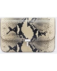 TOTEME - T-Lock Snake-Effect Leather Crossbody Bag - Lyst