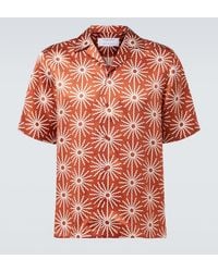 Frescobol Carioca - Roberto Printed Silk Bowling Shirt - Lyst