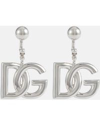 Dolce & Gabbana Boucles d'oreilles a logo - Blanc