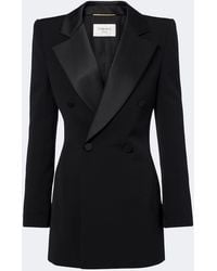 Saint Laurent - Wool Blazer Dress - Lyst