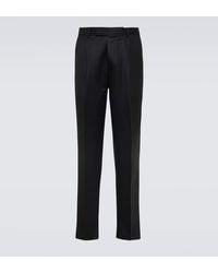 Zegna - Mid-rise Wool Straight Pants - Lyst