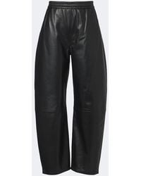 Arma - Noa Leather Barrel-Leg Pants - Lyst