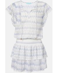 Melissa Odabash - Remi Tiered Minidress - Lyst