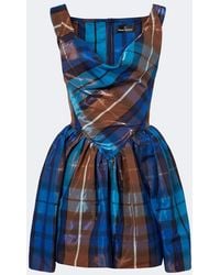 Vivienne Westwood - Sunday Checked Twill Minidress - Lyst