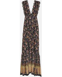 Etro - Paisley Lace-trimmed Gown - Lyst