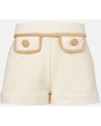 Adriana Degreas - Colorblocked Cotton-Blend Terry Shorts - Lyst