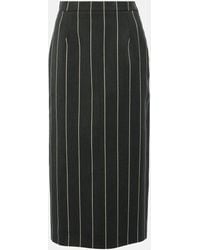 Alessandra Rich - Wool-blend Boucle Tweed Midi Skirt - Lyst